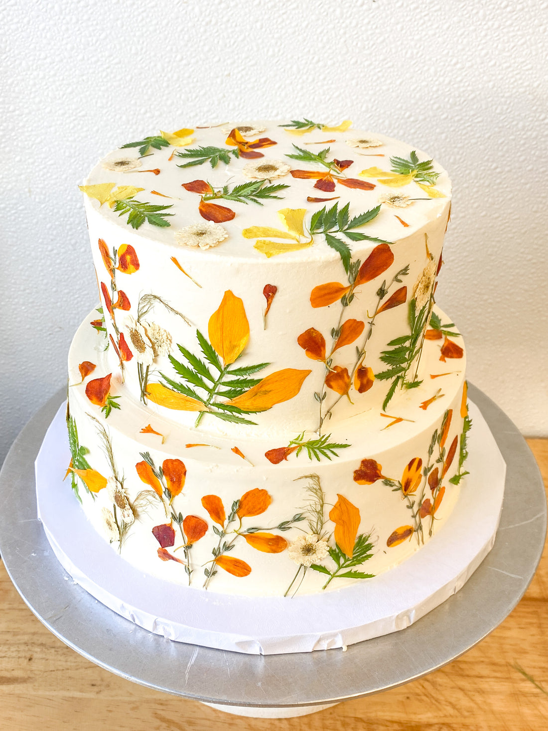 Two-Tier "Garden Party" Celebration Cake