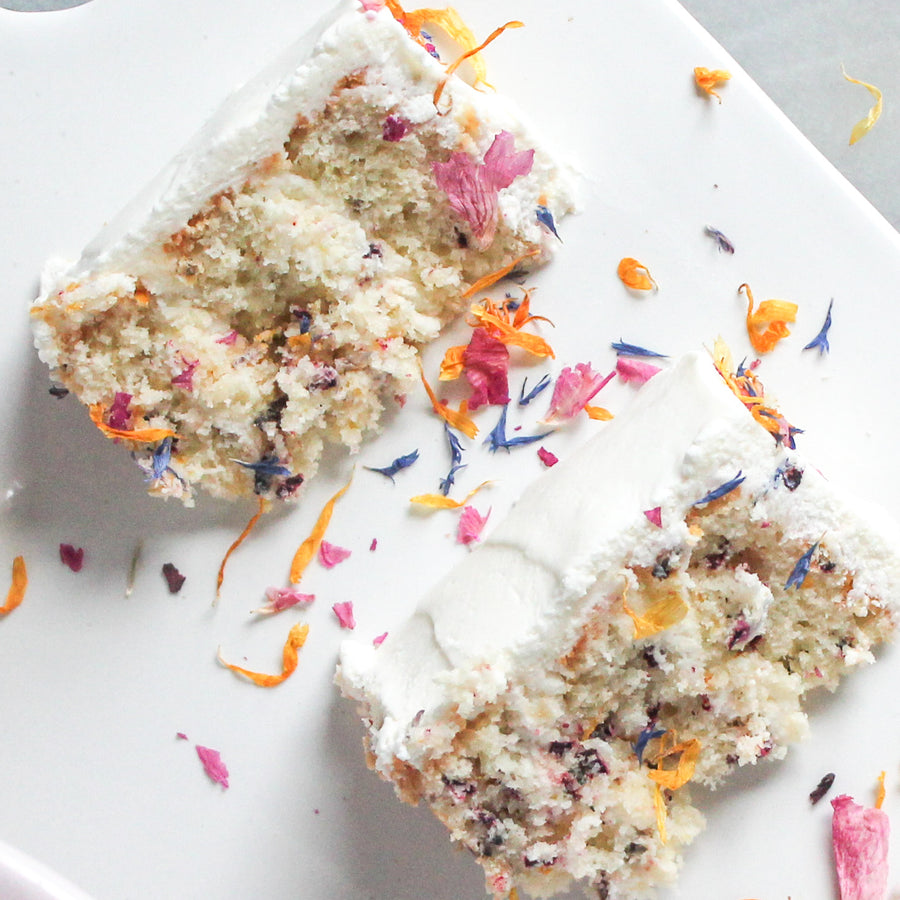 Floral Funfetti Party Cake